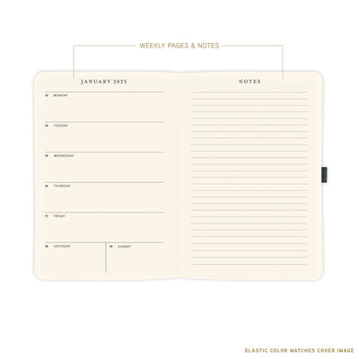 Daisy 6 x 8 18-Month Vegan Leather Planner