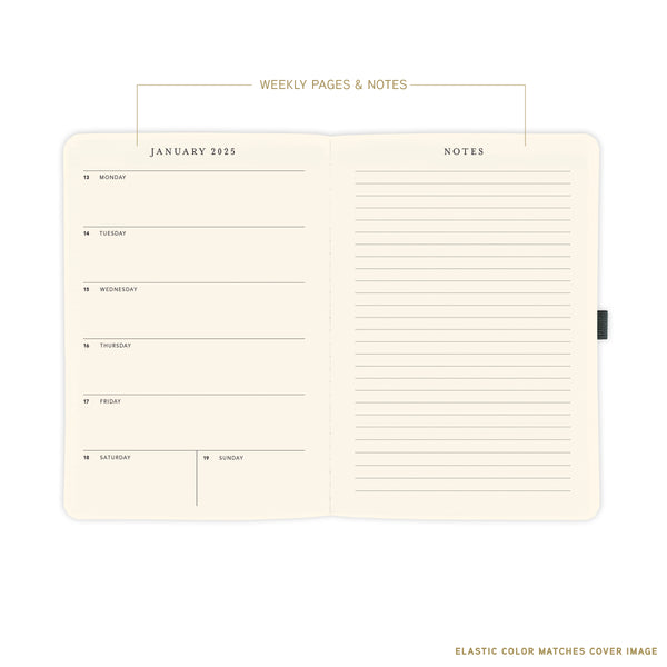 Daisy 6 x 8 18-Month Vegan Leather Planner