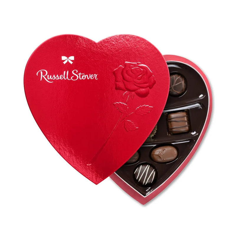 Assorted Chocolates Red Foil Heart, 5.1 oz.