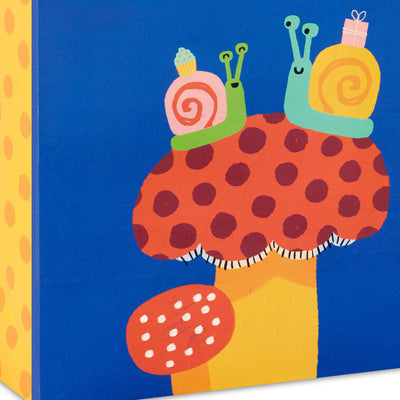 13" Happy Snails Large Birthday Gift Bag