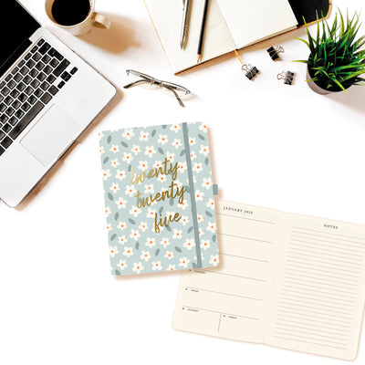 Daisy 6 x 8 18-Month Vegan Leather Planner