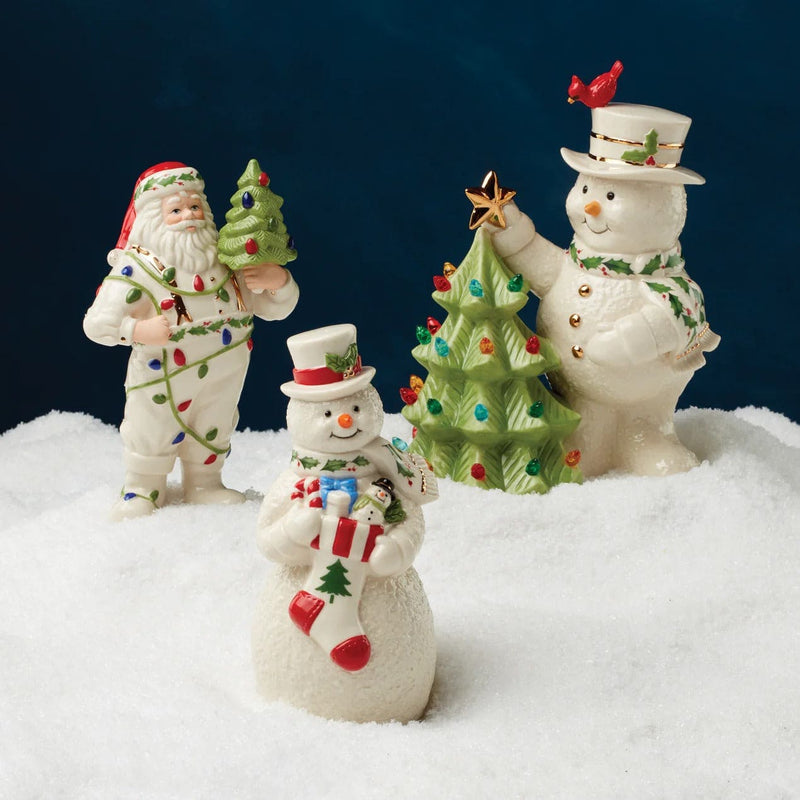 Happy Holly Days Snowman Figurine