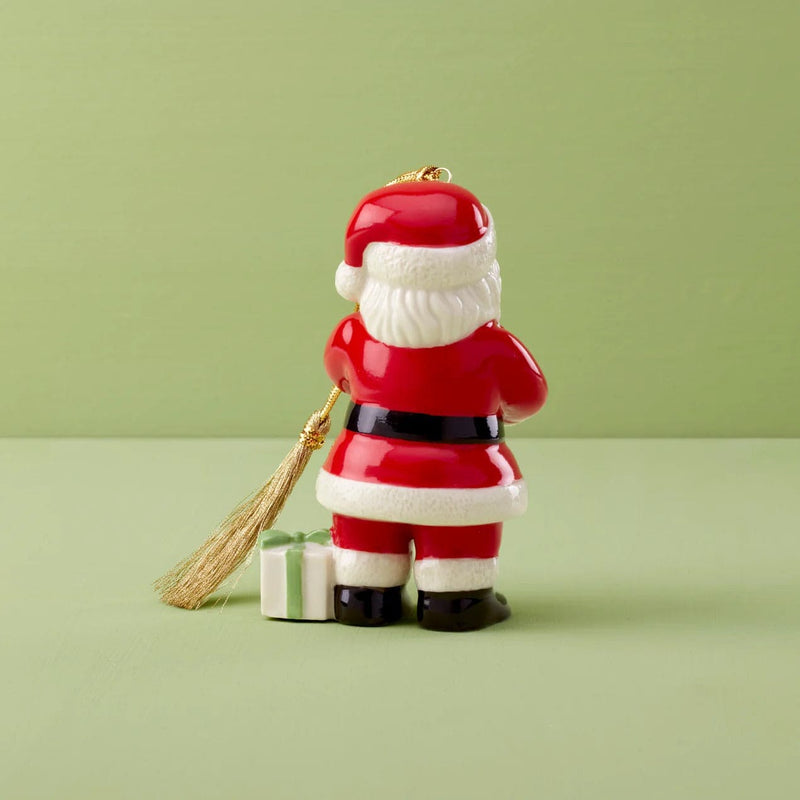 2024 Santa With Pickle & Candy Cane Ornament