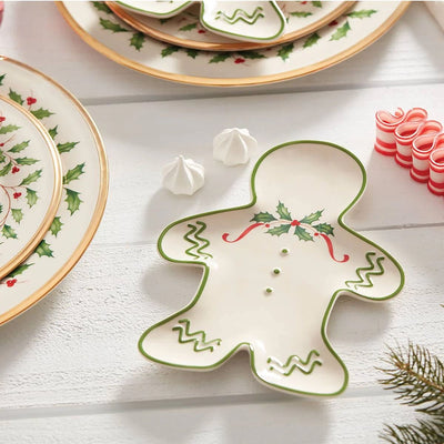 Gingerbread Man Accent Plate