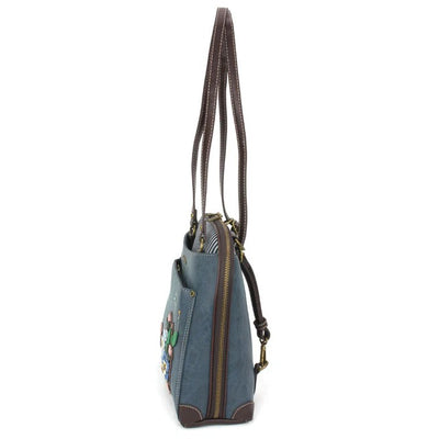 Convertible Backpack- Floral Blue