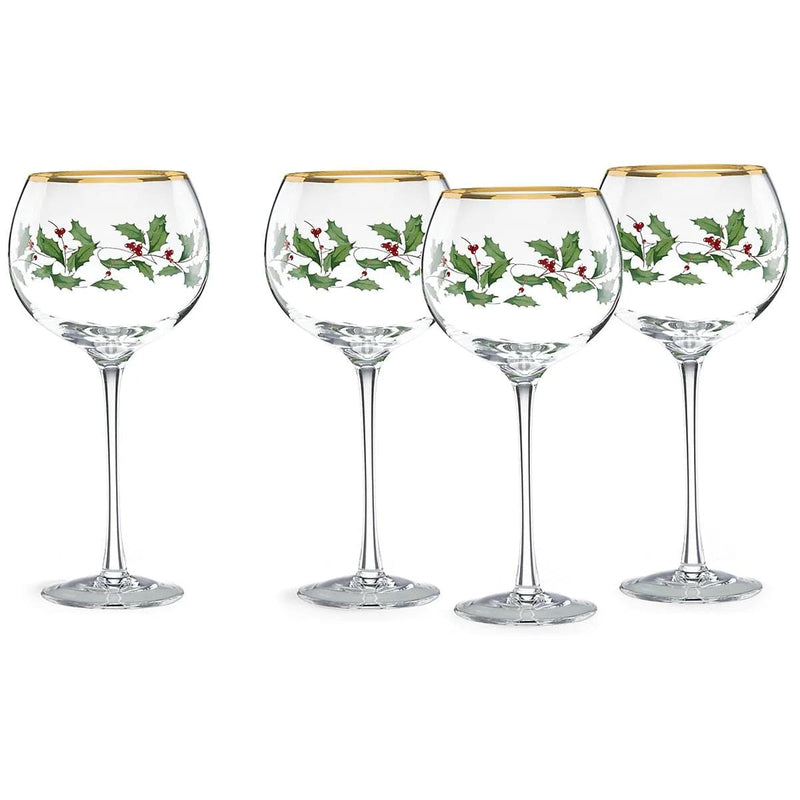 Holiday Ballon Glasses Set of 4