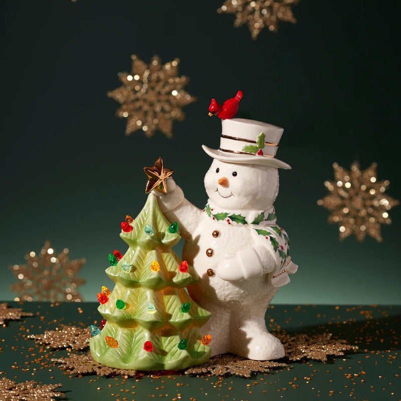 Happy Holly Days Snowman Figurine