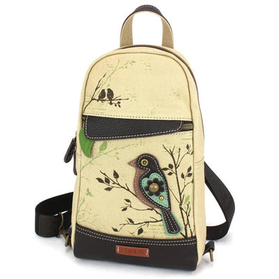 Canvas Sling Bag- Bird Sand