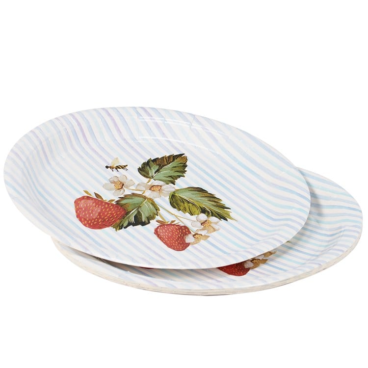 Large Strawberry Paper Plate