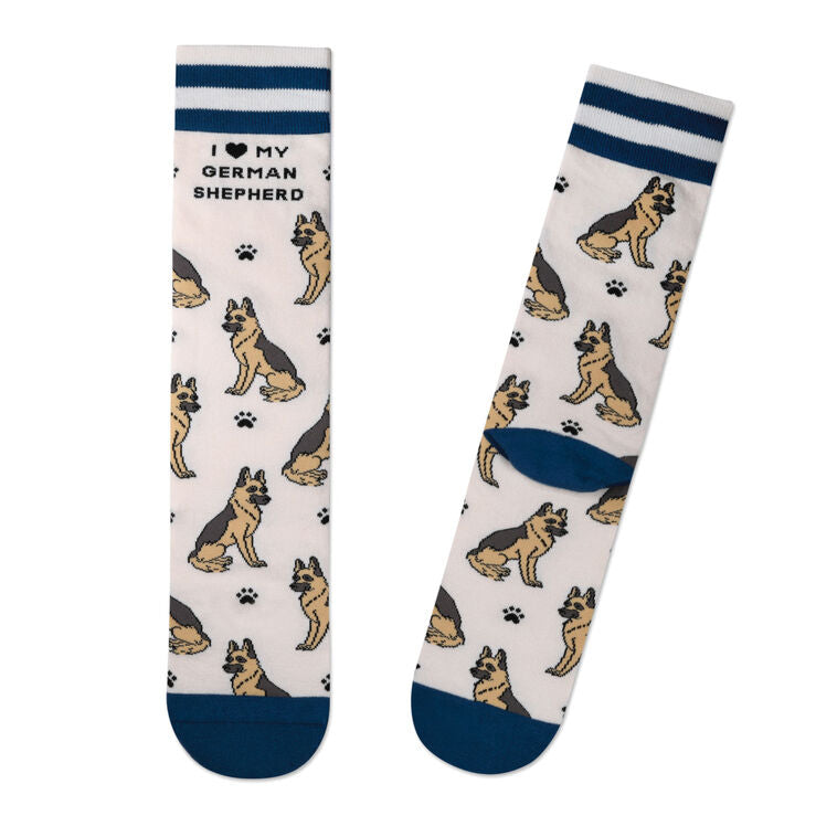 I Love My German Shepherd Crew Socks