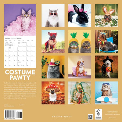 Costume Pawty 12 x 12 Wall Calendar