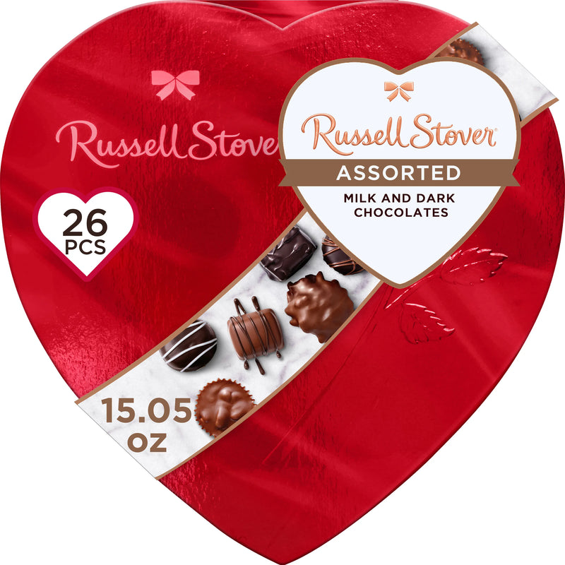 Assorted Chocolates Red Foil Heart, 15.05 oz.