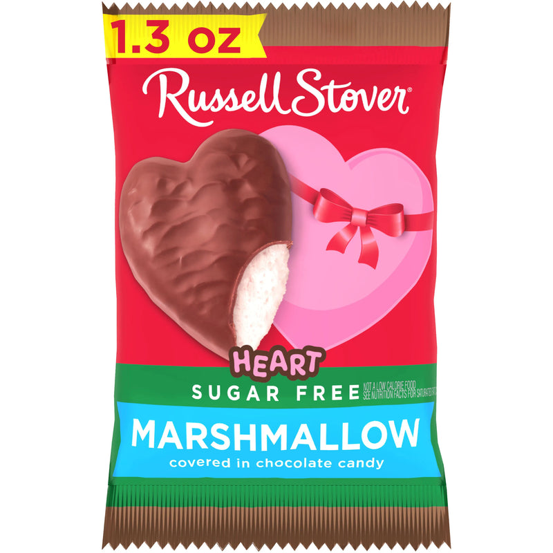 Sugar Free Chocolate Candy Marshmallow Heart, 1.3 oz