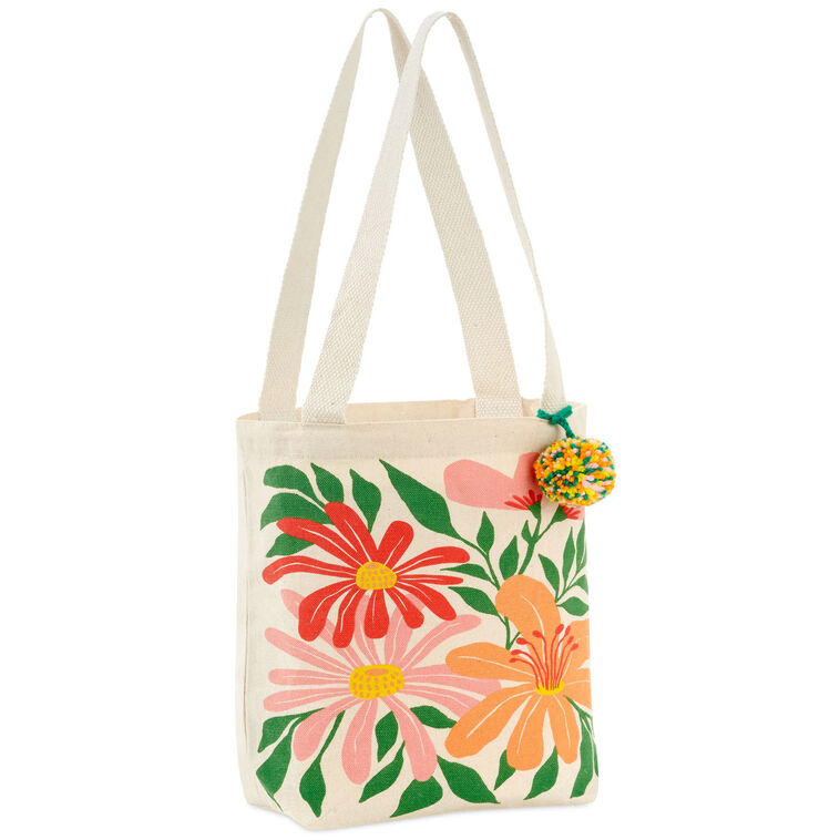 10.5" Wildflowers Square Fabric Gift Bag