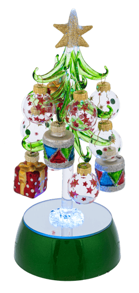 Light Up Christmas Tree with Ornaments