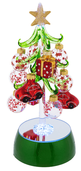 Light Up Christmas Tree with Ornaments