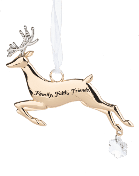 Family, Faith, Friends Ornament