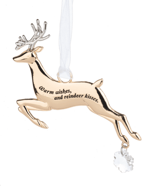 Warm Wishes and Reindeer Kisses Ornament