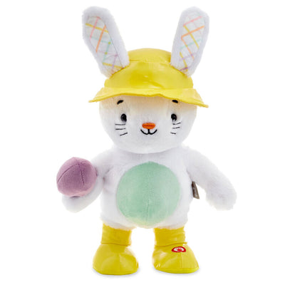 Hoppin' in the Rain Bunny Plush With Sound and Motion, 12"