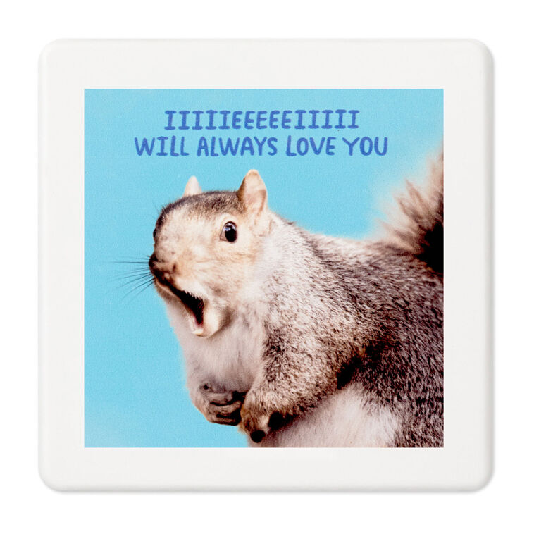 Singing Squirrel Photo Funny Coaster