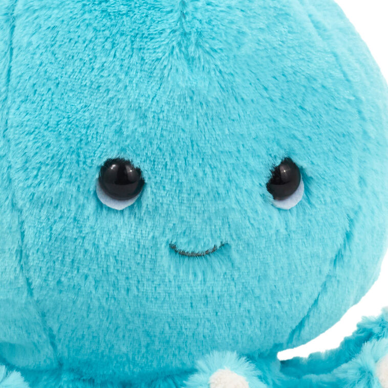 Blue Octopus Plush, 7" H