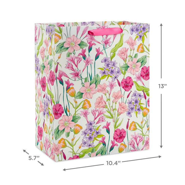 13" Sweet Florals Large Gift Bag