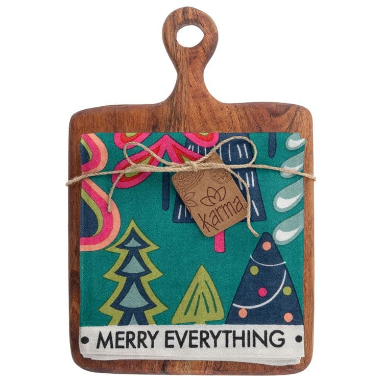 Holiday Cutting Board Set Trees