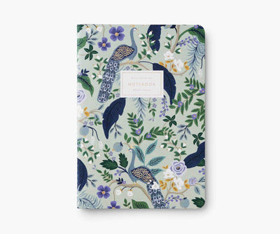 Stitched Notebook Set - Peacock