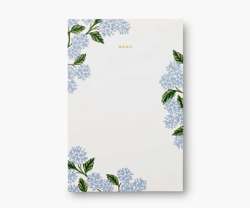 Large Memo Notepad - Hydrangea