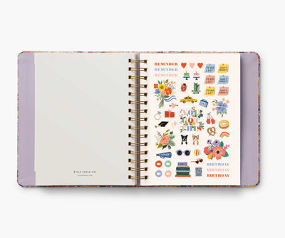 17-Month Academic Covered Spiral Planner - Mimi 2024-2025