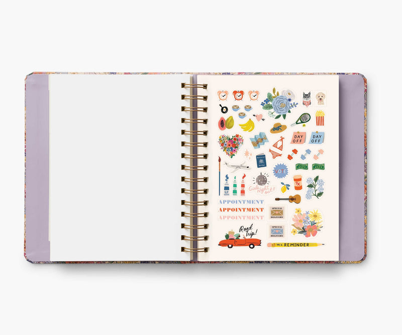 17-Month Academic Covered Spiral Planner - Mimi 2024-2025