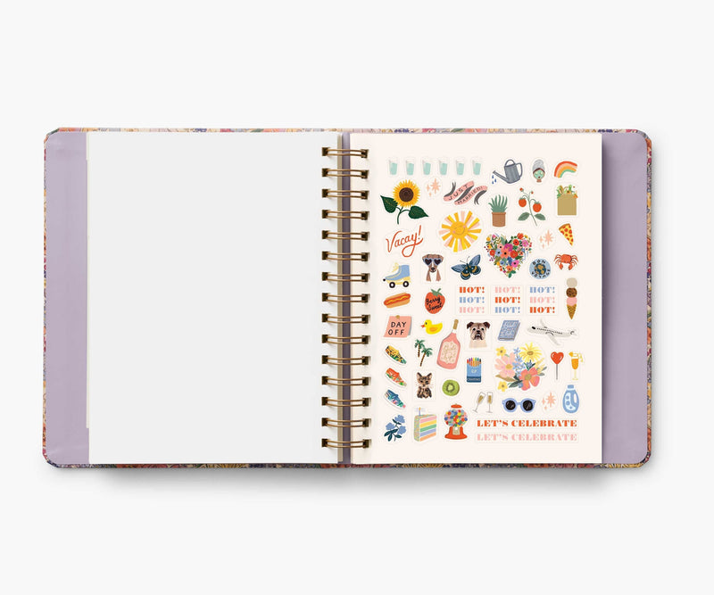 17-Month Academic Covered Spiral Planner - Mimi 2024-2025