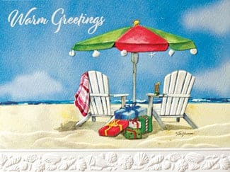 Christmas at The Beach Box Cards