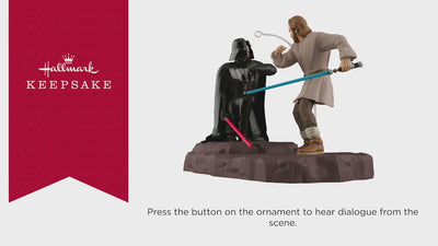 Star Wars: Obi-Wan Kenobi™ Face-Off With Darth Vader™ Ornament With Sound