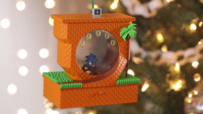 Sonic the Hedgehog™ Sonic Collecting Rings Ornament With Light, Sound and Motion