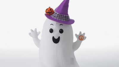 Gliding Ghost Halloween Plush With Sound and Motion, 14"