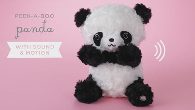 Peek-a-Boo Panda Plush with Sound and Motion