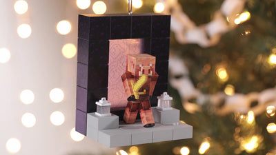 Minecraft Nether Portal Ornament With Light