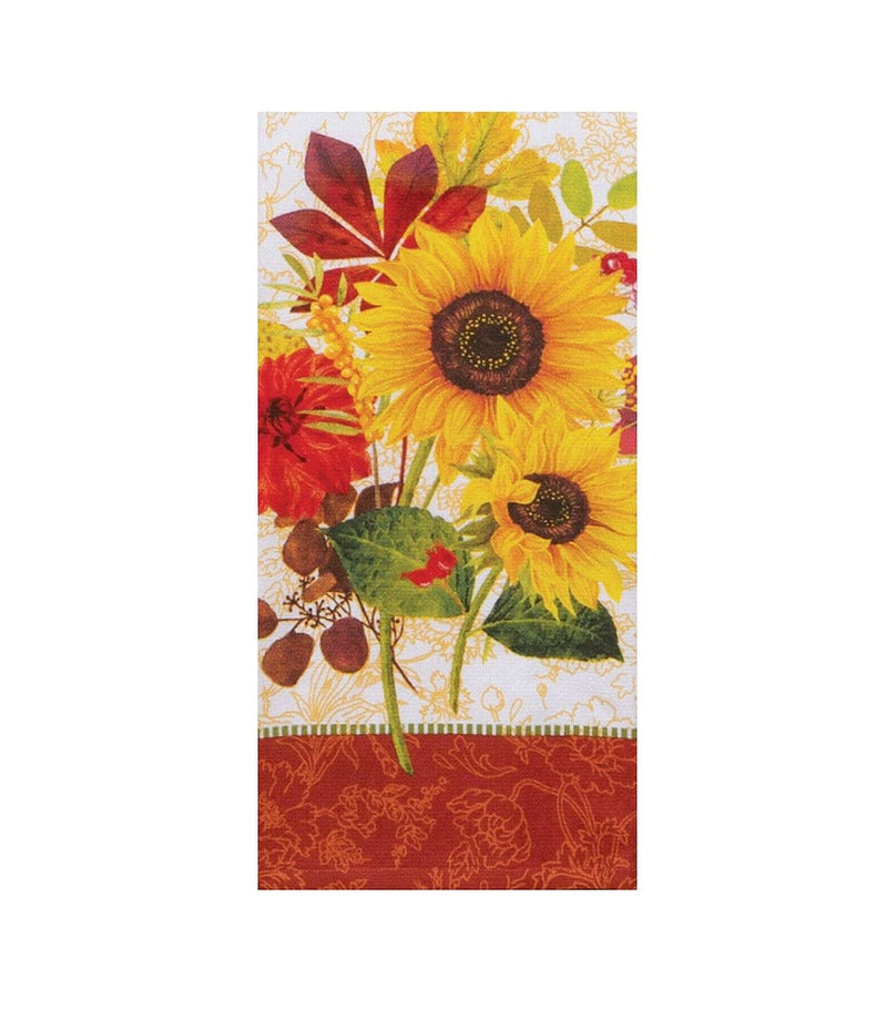 Autumns Garden Sunflower Bouquet Dual Purpose Terry Kitchen Towel