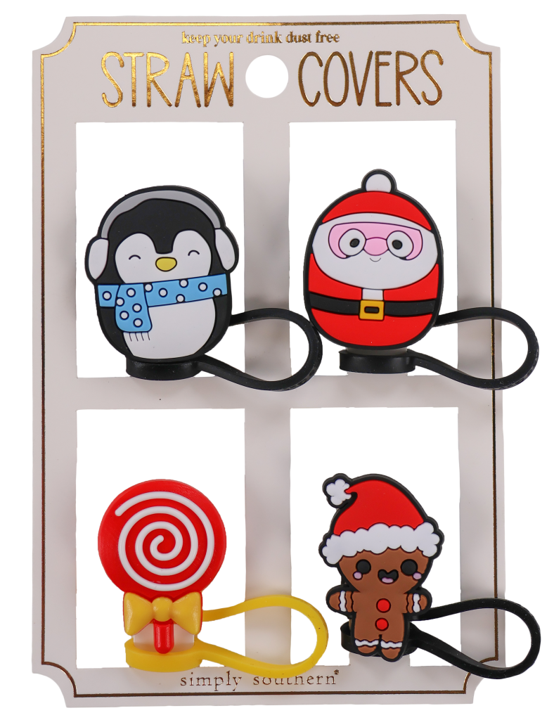 Holiday Straw Cover- Penguin