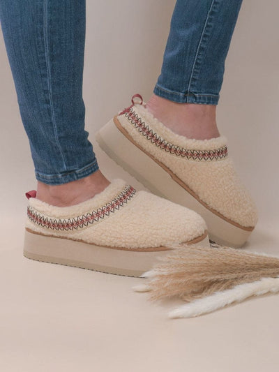 Platform Slipper - Cream