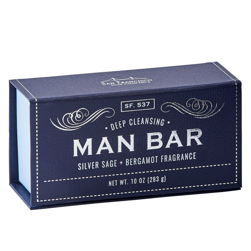 Man Bar Soap - Deep Cleansing Silver Sage & Bergamot 10 oz