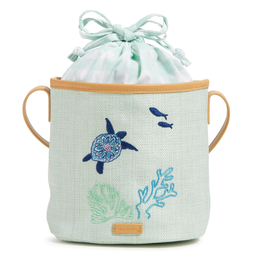 Straw Crossbody Bag- Turtle Dream