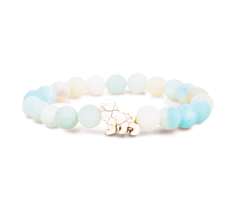 The Excursion Lion Bracelet - Sky Stone